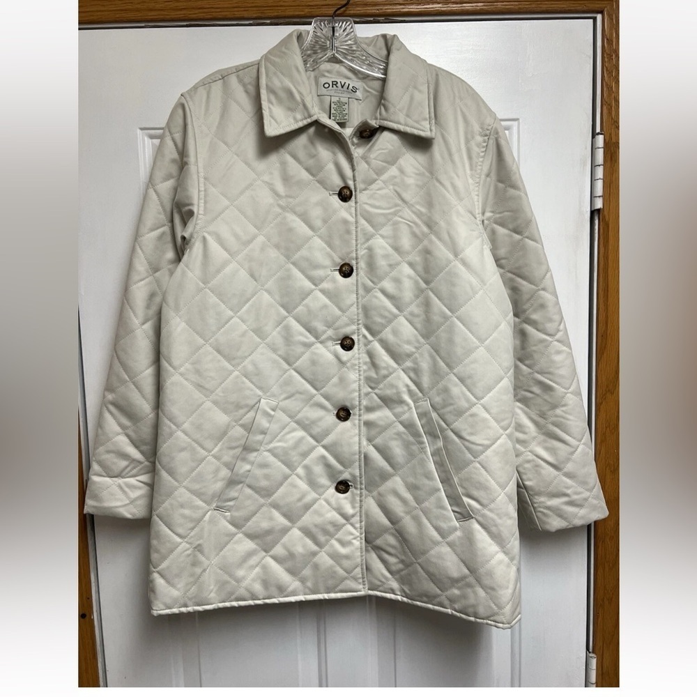 Orvis Women's Cream Quilted Puffer Coat